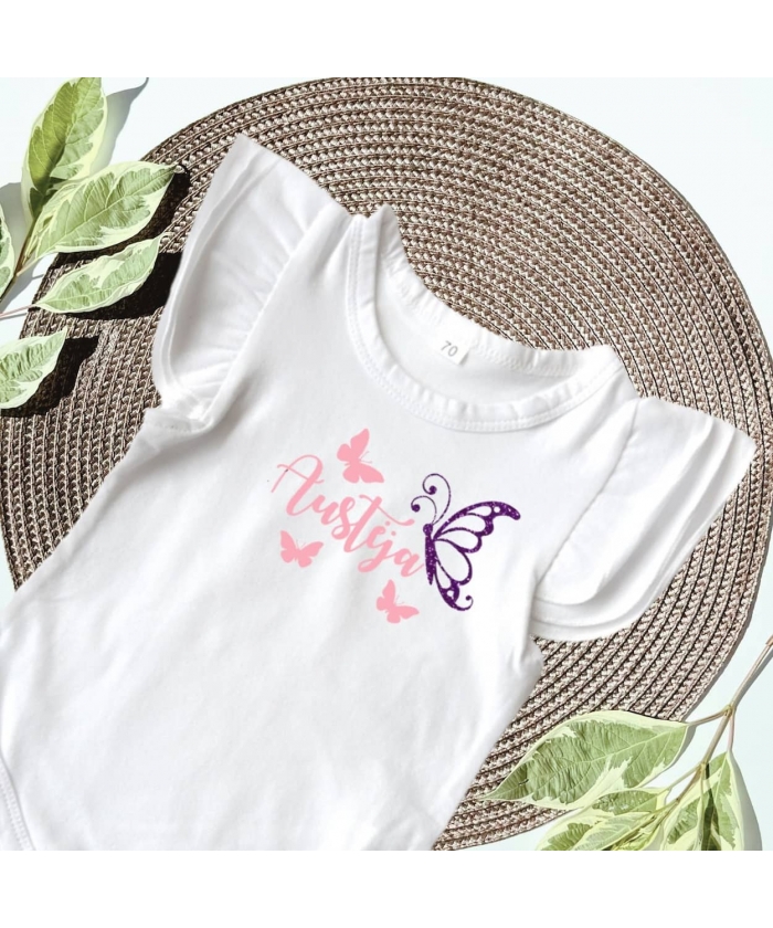 Personalized baby girl bodysuit