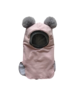 2POMPOM Balaclava (Pink with grey)