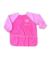 Pink custom art smock for 6-9 years kids