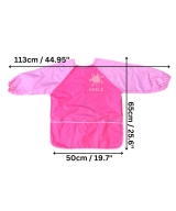 Pink custom art smock for 6-9 years kids