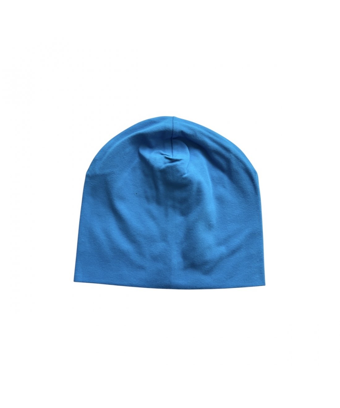 Two layers cotton beanie SIMPLE Blue