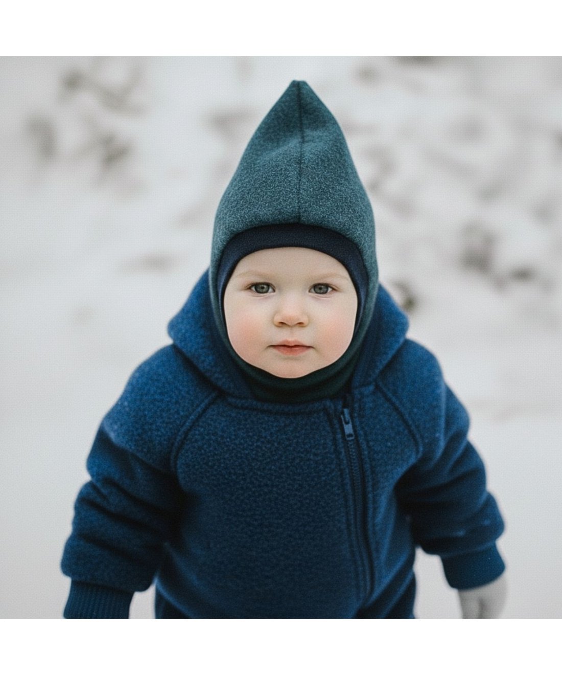 Kids Winter Balaclava (Heavenly Blue wool Elf)